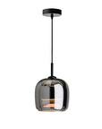 Nordic black glass pendant light