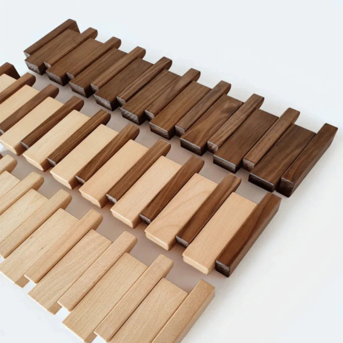 Wooden piano coat rack