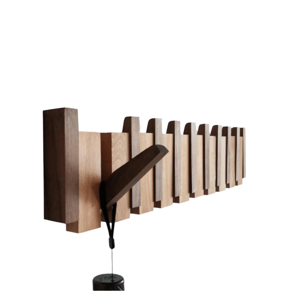 Wooden piano coat rack