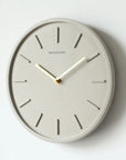 Nordic Cement Wall Clock with Metal Pendulum