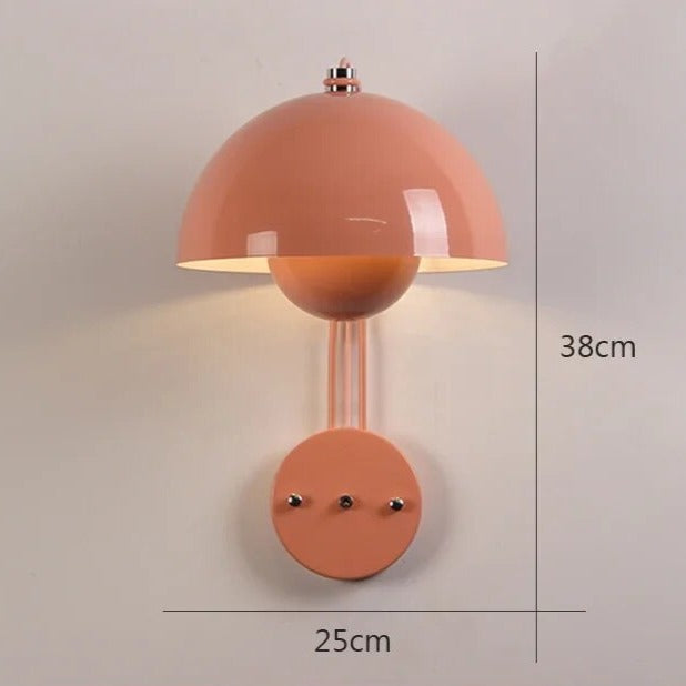 Mushroom wall lamp