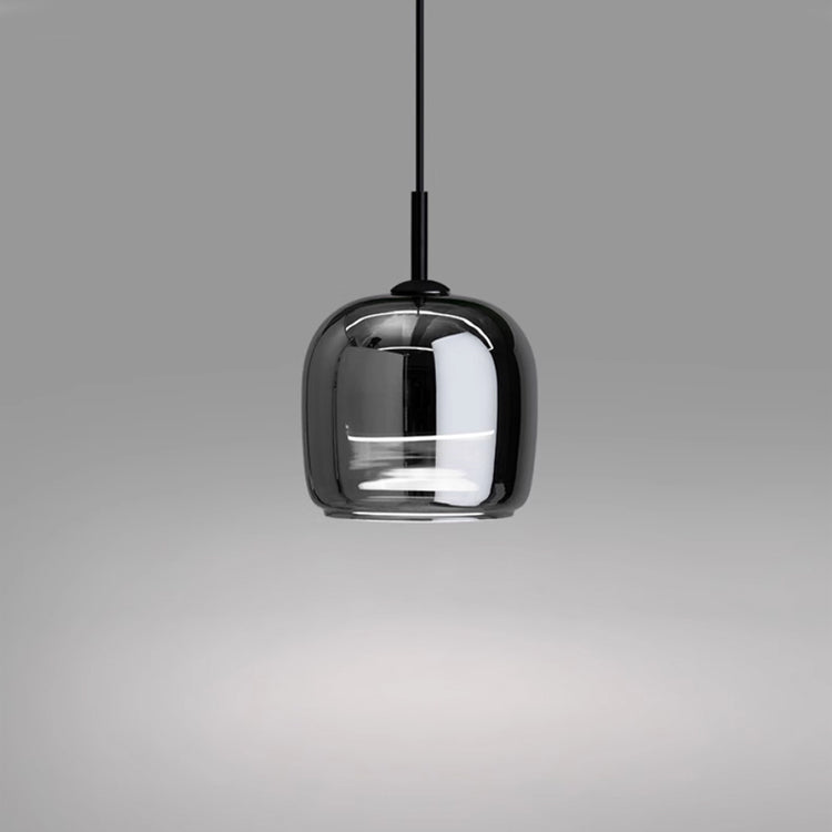 Nordic black glass pendant light