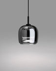 Nordic black glass pendant light