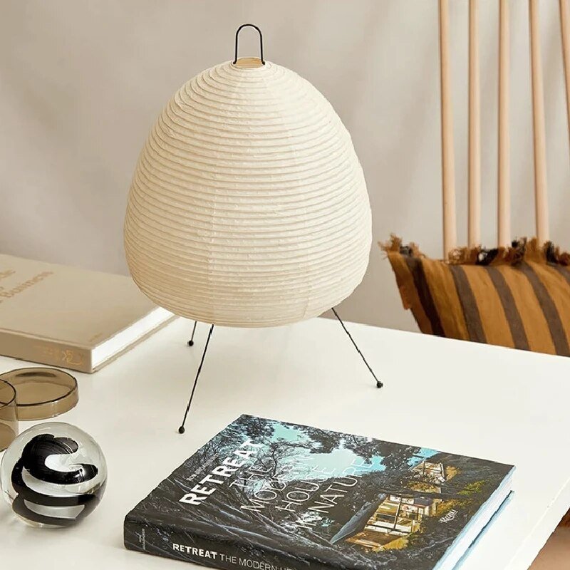 Japanese lamp made of rice paper