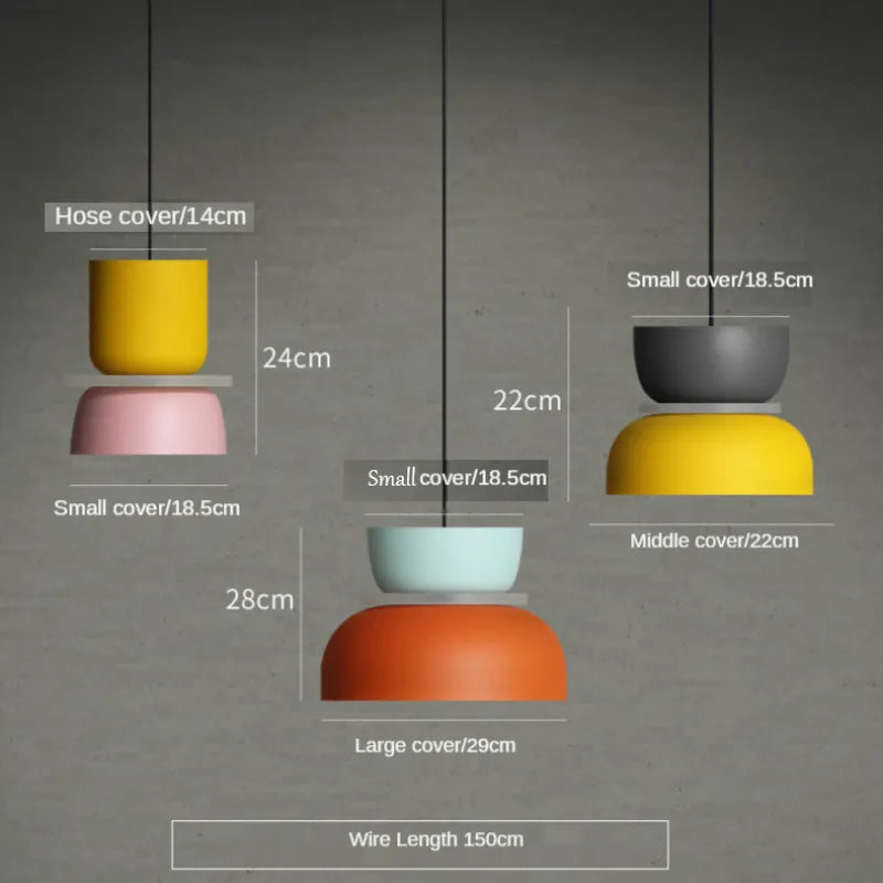 Modern Ceiling Lamp in Scandinavian Macaron Style